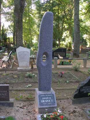 Natural stone tombstones