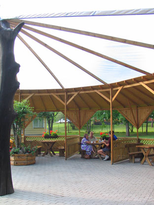 A canopy for parties and seating