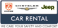 Chrysler & Jeep Car Rental, automobilių nuoma