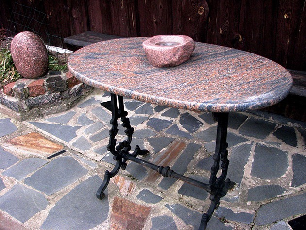 Stone tops for tables