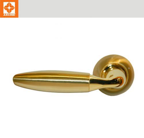 Door handles with and without mechanism