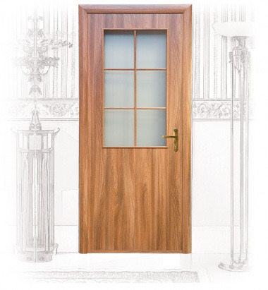 Внутренняя дверь с покрытием ламината