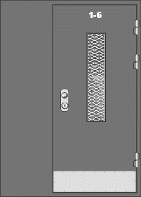 Metalinės laiptų durys