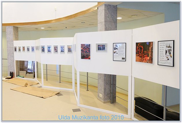 Cepļa izņemšana un izstādes ekspozīcija Līvānu Amatniecības Centrā