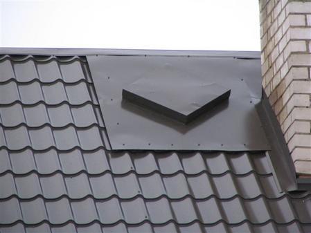 Metal, lead roof elements 