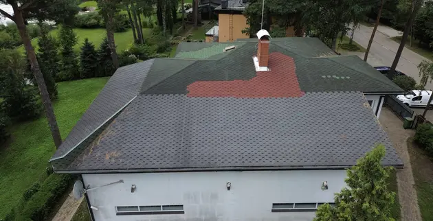 Reparatur von Bitumenschindeln