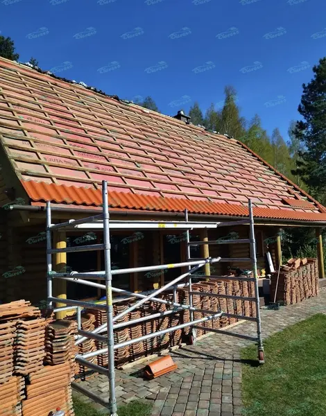 Installation von Ziegeldächern