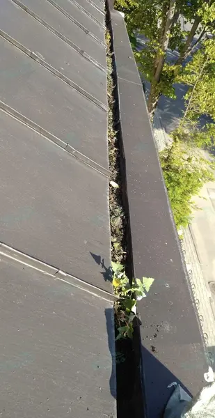 Прочистка водосточных желобов от снега и льда