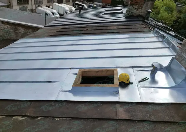 Reparatur von Rollprofildächern