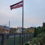 Vėliavos stiebų pagrindo betonavimo darbai
