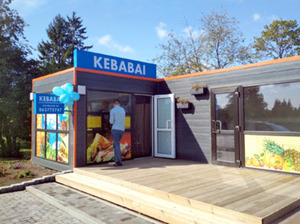 Kebabai Biržuose, kebabinė