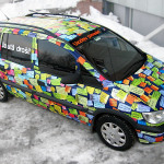 Reklama ant automobilių