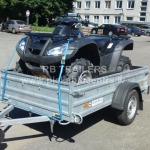 Keturračių ir sniego motociklų priekabos