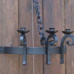 Geschmiedete Kerzenhalter aus Metall