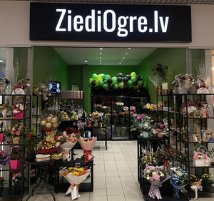 Ziedi Ogre, gėlių parduotuvė