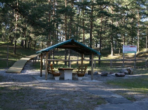 Zīvartiņš, telšu vietas